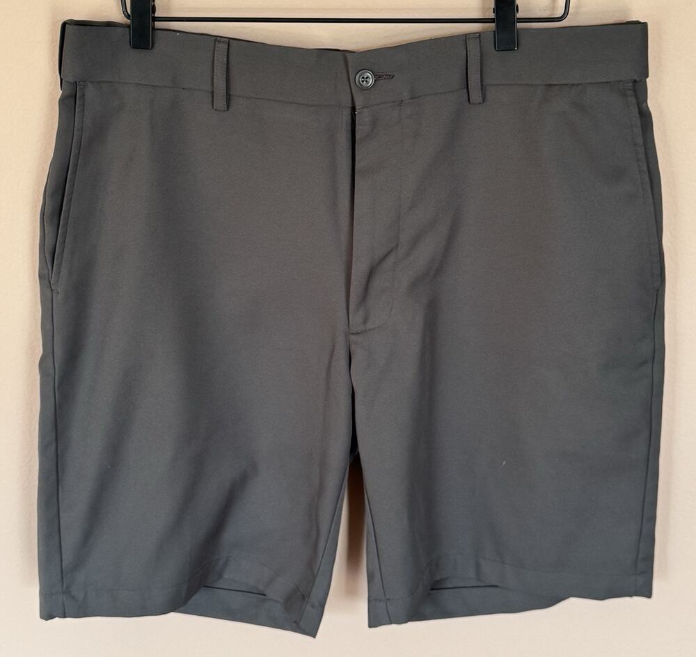 Grand Slam Mens Gray Flexible Polyester Golf Shorts Size 36 Lightweight Pockets